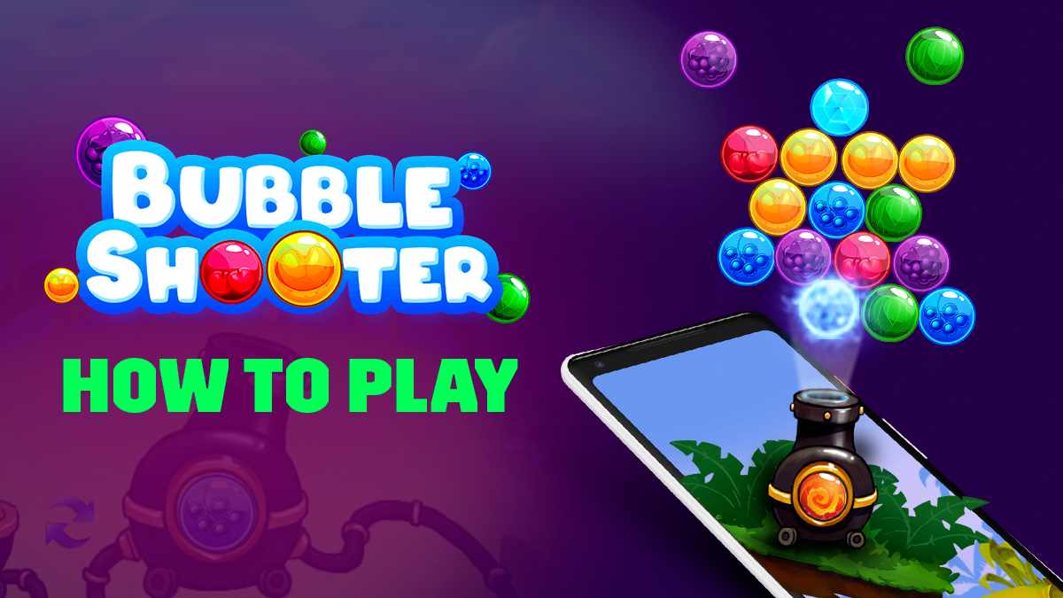 How to play bubble shooter game